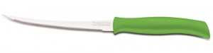 Нож для томатов Tramontina Athus, ручка пластик, лезвие 12.5см, зеленый, 23088/925-TR (арт. 585253)