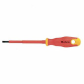 Отвертка диэлектрическая SL4*100mm, CrV, до 1000В, двухкомпонентная рукоятка Сибртех (арт. 12932)
