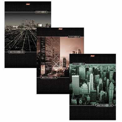 Тетрадь 48 л., А4, HATBER, клетка, обложка мелованный картон, "Метрополис", 48Т4B3, T023181 (арт. 402319) купить в интернет-магазине ТОО Снабжающая компания от 490 T, а также и другие Тетради формата А4 на сайте dulat.kz оптом и в розницу