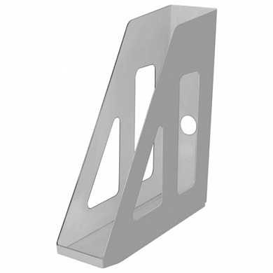 Лоток вертикальный для бумаг СТАММ "Актив", ширина 70 мм, серый, ЛТ510 (арт. 235772)