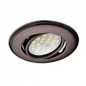 Ecola Dh03 Mr16 Gu5.3 Светильник Встраиваемый Поворотный Выпукл. Черный Хром 25X88 Ft1601Efs (арт. 502046)