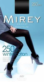 Колготки Мирей WINTERCOTTON 250 (1/48) nero 3, 54% хлопок, 34% полиамид, 12% эластан (арт. 583682)