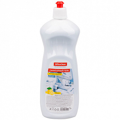Чистящее средство OfficeClean "Professional. Санитарный гель. Лимон", кислота, пуш-пул, 1л (арт. 246205/П) купить в интернет-магазине ТОО Снабжающая компания от 686 T, а также и другие Чистящие средства универсальные на сайте dulat.kz оптом и в розницу