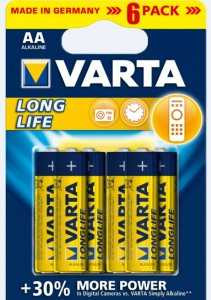 Батарейка Varta 4106.101.436 Longlife Extra Lr6/316 Bl6 (арт. 289274) купить в интернет-магазине ТОО Снабжающая компания от 588 T, а также и другие R6/AA 316 батарейки (пальчиковые) на сайте dulat.kz оптом и в розницу