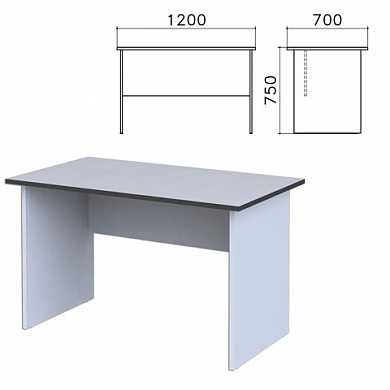 Стол письменный "Монолит", 1200х700х750 мм, цвет серый, СМ1.11 (арт. 640088)