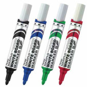 Набор для магнитно-маркерной доски PENTEL "Maxiflo" (магнитный стиратель, 4 маркера), MWL5S-4N (арт. 151260)