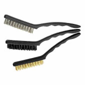 Набор щеток, 3 шт., металлические с пластмассовой ручкой, большие MATRIX (арт. 74863)