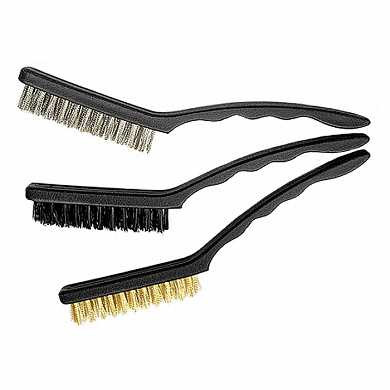 Набор щеток, 3 шт., металлические с пластмассовой ручкой, большие MATRIX (арт. 74863) купить в интернет-магазине ТОО Снабжающая компания от 2 254 T, а также и другие Щетки с металлической проволокой на сайте dulat.kz оптом и в розницу