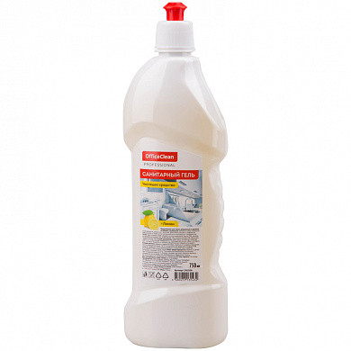 Чистящее средство OfficeClean "Professional. Санитарный гель. Лимон", кислота, пуш-пул, 750мл (арт. 246206/П) купить в интернет-магазине ТОО Снабжающая компания от 686 T, а также и другие Чистящие средства универсальные на сайте dulat.kz оптом и в розницу