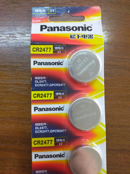 Батарейка Panasonic CR2477, DL2477, GPCR2477, 3V купить в интернет-магазине ТОО Снабжающая компания от 2 200 T, а также и другие  на сайте dulat.kz оптом и в розницу
