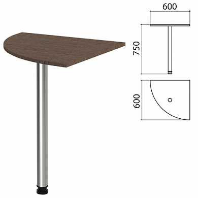 Стол приставной угловой "Канц", 600х600х750 мм, цвет венге (КОМПЛЕКТ) (арт. 980523) купить в интернет-магазине ТОО Снабжающая компания от 23 177 T, а также и другие Набор мебели "Канц" на сайте dulat.kz оптом и в розницу