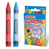 Восковые карандаши утолщенные ПИФАГОР, 6 цветов, 222965 (арт. 222965)