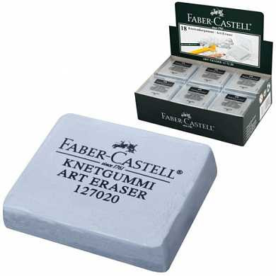 Ластик-клячка FABER-CASTELL, 40х35х10 мм, мягкий, серый, 127220 (арт. 223601) купить в интернет-магазине ТОО Снабжающая компания от 784 T, а также и другие Вспомогательные материалы и инструменты на сайте dulat.kz оптом и в розницу
