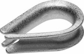 Коуш DIN 6899, 10мм, 1 шт, оцинкованный, ЗУБР (арт. 4-304496-10)