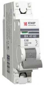 Ekf Proxima Автоматический Выкл. Ва 47-63 1P 10А 4,5Ka Х-Ка С Mcb4763-1-10C-Pro (арт. 461783)