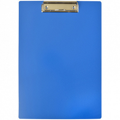 Планшет с зажимом OfficeSpace А4, пластик, синий (арт. 245656)