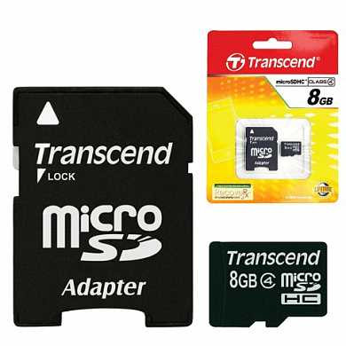 Карта памяти micro SDHC, 8 GB, TRANSCEND, 4 Мб/сек. (class 4), с адаптером, TS8GUSDHC4 (арт. 511130) купить в интернет-магазине ТОО Снабжающая компания от 7 840 T, а также и другие Micrо SD карты на сайте dulat.kz оптом и в розницу