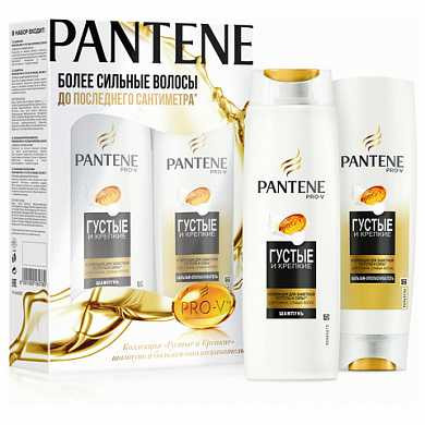 Промонабор: шампунь 250 мл PANTENE "Густые и Крепкие" + бальзам-ополаскиватель 200 мл PANTENE "Густые и Крепкие", 81652116 (арт. 604399) купить в интернет-магазине ТОО Снабжающая компания от 6 566 T, а также и другие Подарочные наборы по уходу за телом на сайте dulat.kz оптом и в розницу