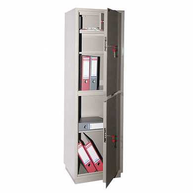 Шкаф металлический для документов КБС-032Т, 1550х470х390 мм, 48 кг, 2 отделения, сварной (арт. 290127)