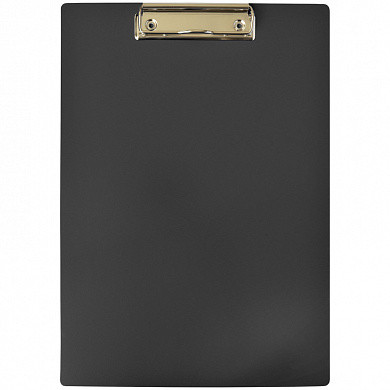 Планшет с зажимом OfficeSpace А4, пластик, черный (арт. 245657)
