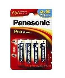 Батарейка Panasonic Pro Power Lr03/286 Bl4+2 (арт. 387680)