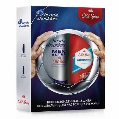 Промонабор: шампунь 400 мл HEAD&SHOULDERS с ароматом OLD SPICE + гель для душа 250 мл OLD SPICE "White Water", 81652118 (арт. 604400) купить в интернет-магазине ТОО Снабжающая компания от 7 644 T, а также и другие Подарочные наборы по уходу за телом на сайте dulat.kz оптом и в розницу