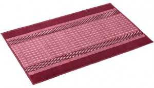 Коврик интерьерный Vortex "Madrid", 50х80см, темно-бордовый, подложка латекс, 22445 (арт. 599411)