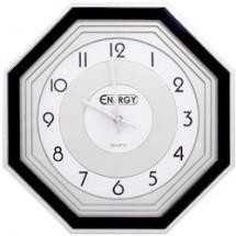 Часы Настенные Energy Ec-12, 33*33*4,3См (Восьмиугол) Плавный Ход, Пластик, Аа*1Шт Нет В Компл 9312 (арт. 402908)