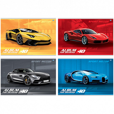 Альбом для рисования 40л., А4, на скрепке BG "Sport motor", эконом (арт. А4ск40 3780) купить в интернет-магазине ТОО Снабжающая компания от 686 T, а также и другие Альбомы и папки для рисования на сайте dulat.kz оптом и в розницу