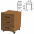 Тумба подкатная "Канц", 400х450х560 мм, 3 ящика, замок, цвет орех пирамидальный, ТК29.9 (арт. 640059) купить в интернет-магазине ТОО Снабжающая компания от 48 657 T, а также и другие Набор мебели "Канц" на сайте dulat.kz оптом и в розницу