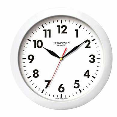 Часы настенные TROYKA 11110118, круг, белые, белая рамка, 29х29х3,5 см (арт. 452248) купить в интернет-магазине ТОО Снабжающая компания от 7 350 T, а также и другие Часы офисные на сайте dulat.kz оптом и в розницу