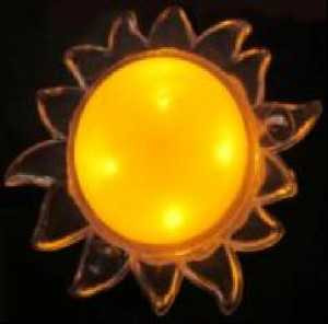Космос Kocnl_Lp1004 Ночник 4Led Без Выключателя, Горит 1 Цветом, Солнце (арт. 389325)