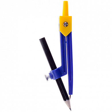 Циркуль ArtSpace пластиковый, с карандашом, 110мм, ПВХ чехол (арт. 222644)