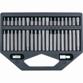Набор бит HEX, TORX, SPLINE, хвостовик-шестигранник 1/2",CrV, 42шт. STELS (арт. 11318)