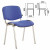 Стул для персонала и посетителей BRABIX "Iso CF-001", хромированный каркас, ткань синяя с черным, 531422 (арт. 531422) купить в интернет-магазине ТОО Снабжающая компания от 17 248 T, а также и другие Стулья офисные на сайте dulat.kz оптом и в розницу