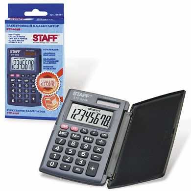 Калькулятор STAFF карманный STF-6248, 8 разрядов, двойное питание, 104х63 мм (арт. 250284)