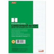 Сменный блок к тетради на кольцах, А5, 120 л., HATBER, "Белый", 120СБ5B1 02449, T068786 (арт. 402380)