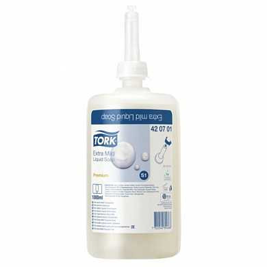 Картридж с жидким мылом одноразовый TORK (Система S1) Premium, 1 л, ультрамягкое, 420701 (арт. 602960)