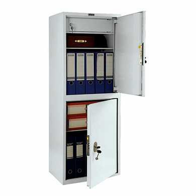 Шкаф металлический для документов ПРАКТИК "SL-125/2Т", 1252х460х340 мм, 31 кг, 2 отделения, сварной (арт. 290282)