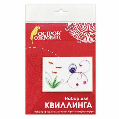 Набор для квиллинга детский, 4 цвета, 28 полос, с эскизом, "Осьминог", ОСТРОВ СОКРОВИЩ, 661117 (арт. 661117) купить в интернет-магазине ТОО Снабжающая компания от 686 T, а также и другие Цветная бумага, картон для квиллинга и оригами на сайте dulat.kz оптом и в розницу