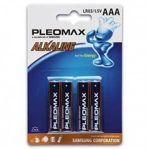 Батарейка Pleomax Samsung Lr03/286 Bl4 (арт. 24773) купить в интернет-магазине ТОО Снабжающая компания от 343 T, а также и другие R03/AAA 286 батарейки (мизинчиковые) на сайте dulat.kz оптом и в розницу