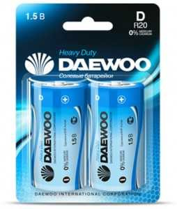 Батарейка Daewoo R20/373 Bl2 (арт. 12369) купить в интернет-магазине ТОО Снабжающая компания от 686 T, а также и другие R20/D 373 батарейки на сайте dulat.kz оптом и в розницу