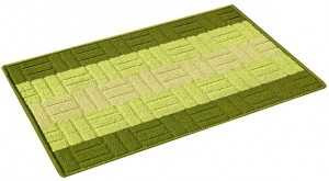 Коврик интерьерный Vortex "Milan", 40х60см, зеленый, подложка латекс, 24110 (арт. 599448)