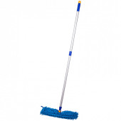 Швабра двусторонняя OfficeClean "Professional", алюм. ручка 75-130см, насадка МОП микрофибра 40см (арт. 266761)