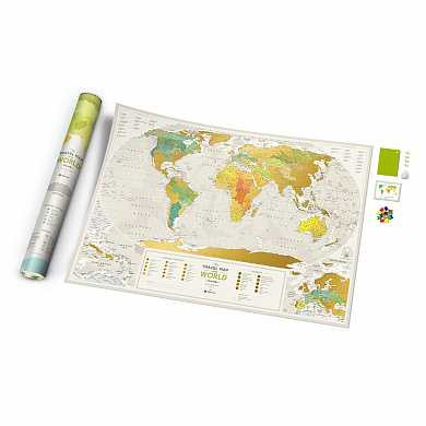 Карта Travel map geograghy world (арт. 4820191130296) купить в интернет-магазине ТОО Снабжающая компания от 21 630 T, а также и другие Дом на сайте dulat.kz оптом и в розницу