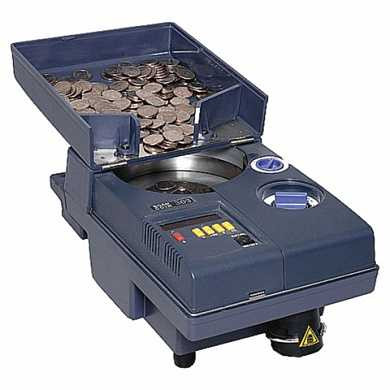 Счетчик монет SCAN COIN 303, 2700 монет/минуту, загрузка 1700 монет, отбор и подсчет монет одного номинала (арт. 290653)