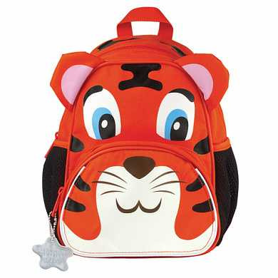 Рюкзак TIGER FAMILY (ТАЙГЕР) для дошкольников, оранжевый, "Tom The Tiger", 26х21х13 см, 5 литров, 227032 (арт. 227032)