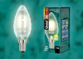 Uniel Свеча витая E14 28W матовая HCL-28/FR/E14 candle twisted (арт. 442008)