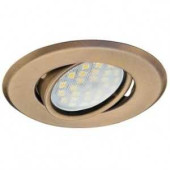 Ecola Dh09 Mr16 Gu5.3 Светильник Встраиваемый Поворотный Плоский Бронза 25X90 Fb1603Efs (арт. 502048)
