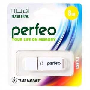 Флэш-диск Perfeo USB 8GB, White C01 PF-C01W008 (арт. 601694) купить в интернет-магазине ТОО Снабжающая компания от 5 880 T, а также и другие Флэш диски USB на сайте dulat.kz оптом и в розницу